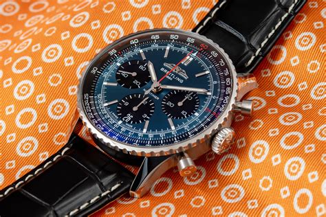 does breitling make non continuous|New Breitling Navitimer B01 Hands.